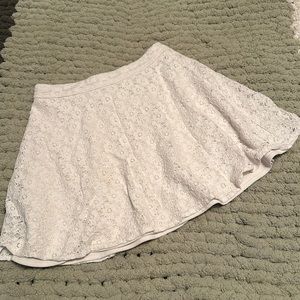 Dainty White Floral Skirt